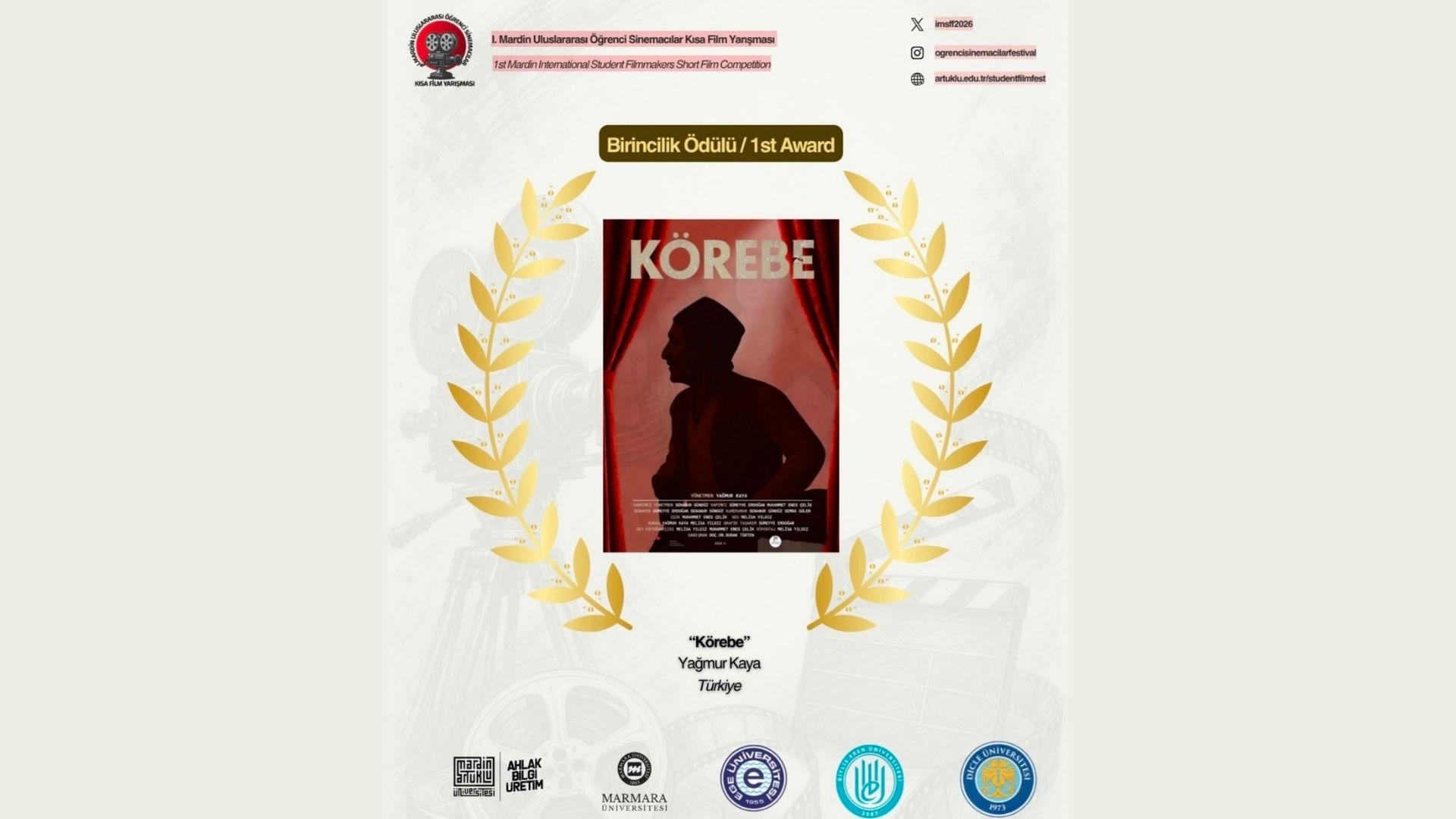 Karabük Üniversitesi Öğrencilerinin “Körebe” Belgeseline Mardin’de Birincilik Ödülü