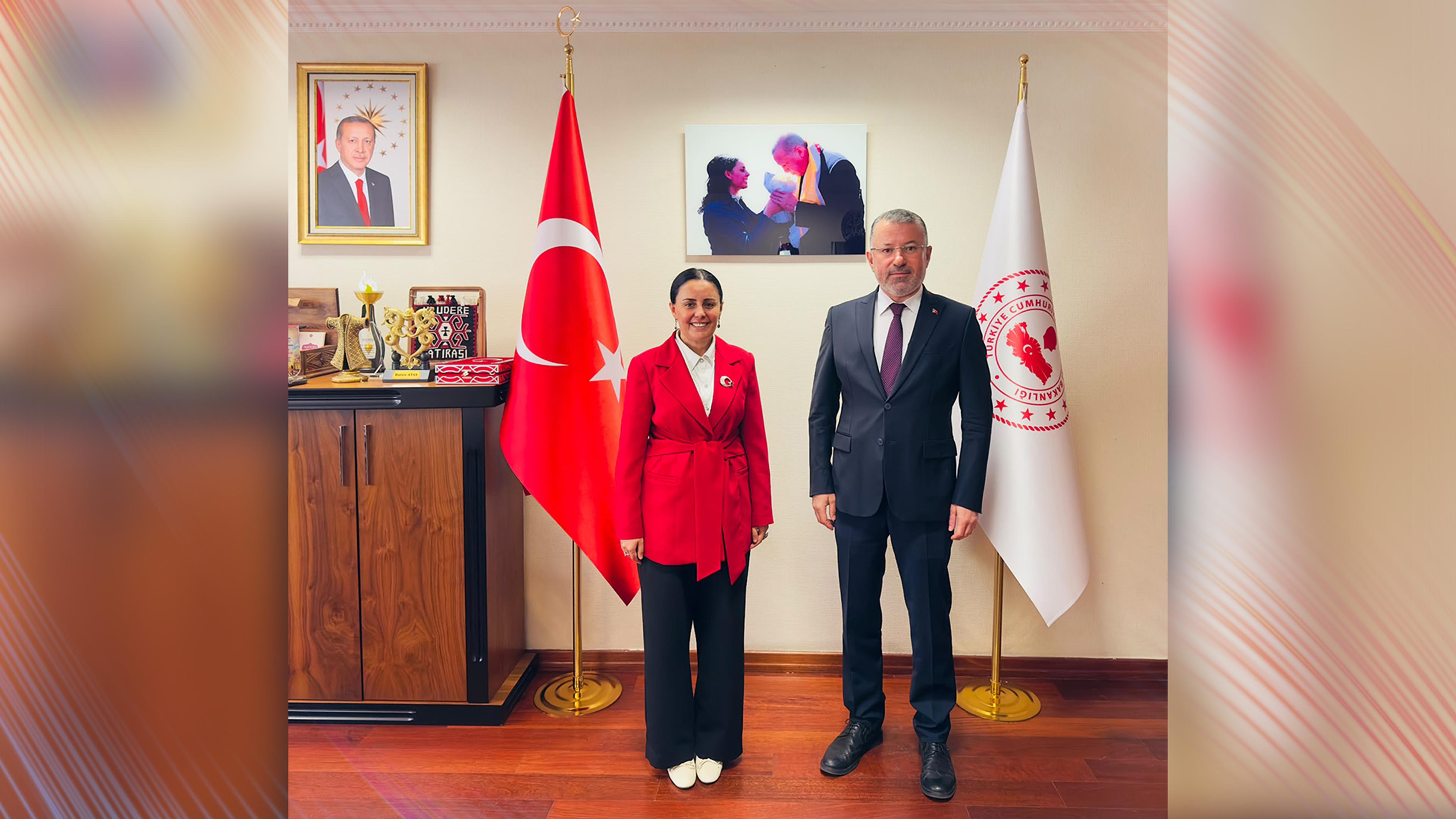 Rektör Kırışık’tan İçişleri Bakanlığı Bakan Müşaviri Hatice Atan’a Ziyaret