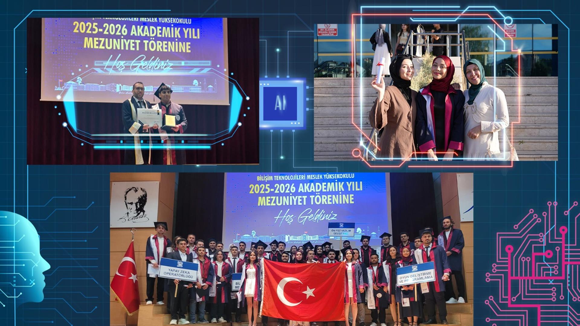 Karabük Üniversitesi Bilişim Teknolojileri Meslek Yüksekokulu İlk Mezunlarını Verdi