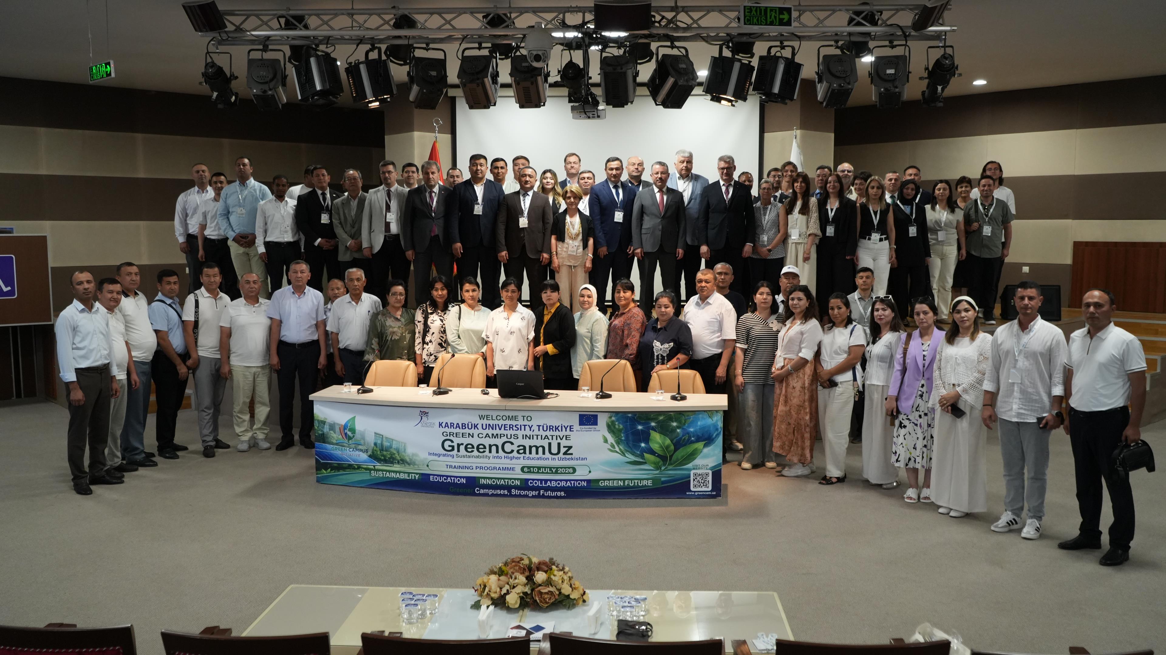 Karabük Üniversitesi GreenCamUz Projesinin İkinci Uluslararası Eğitim Programına Ev Sahipliği Yaptı