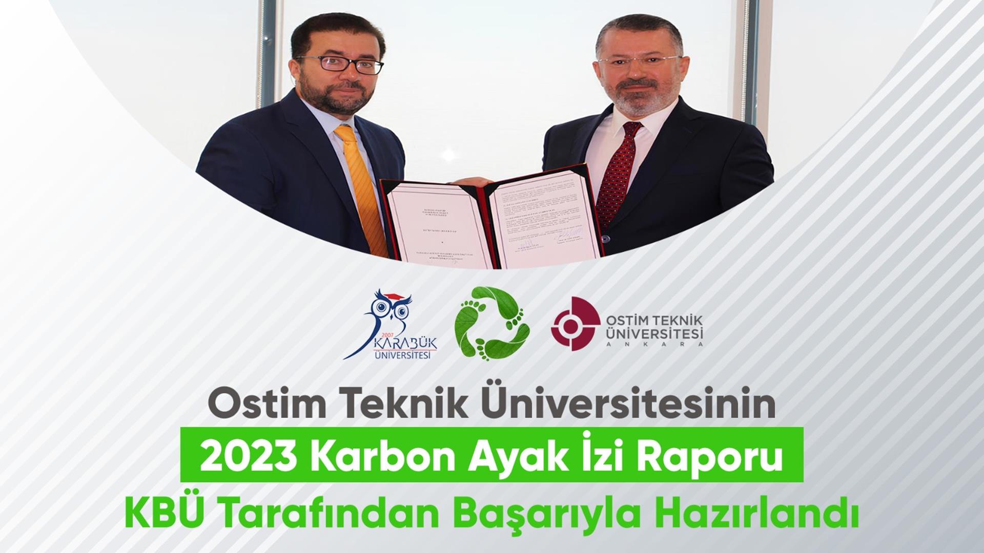 Ostim Teknik Üniversitesinin 2023 Karbon Ayak İzi Raporu KBÜ Tarafından Başarıyla Hazırlandı