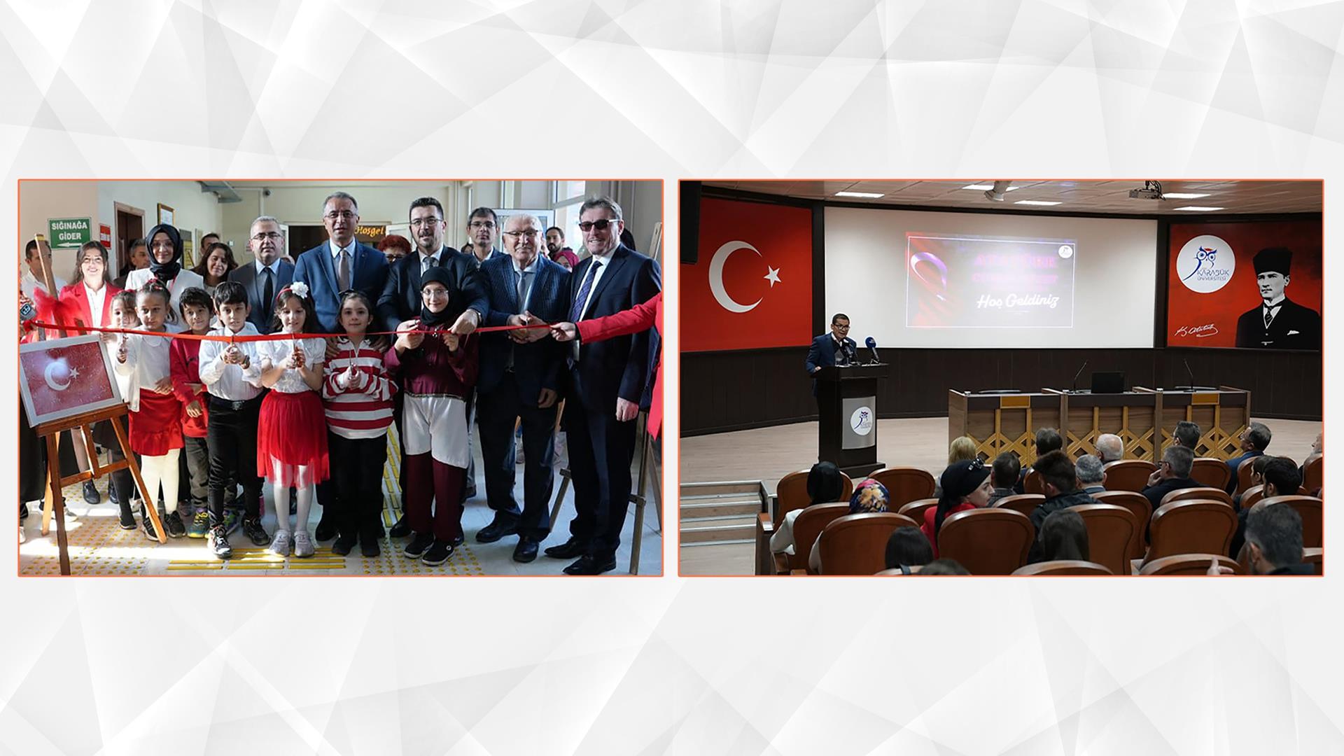 “Gelenekten Geleceğe” Ebru Sergisi ve “Atatürk ve Cumhuriyet” Konferansı Düzenlendi