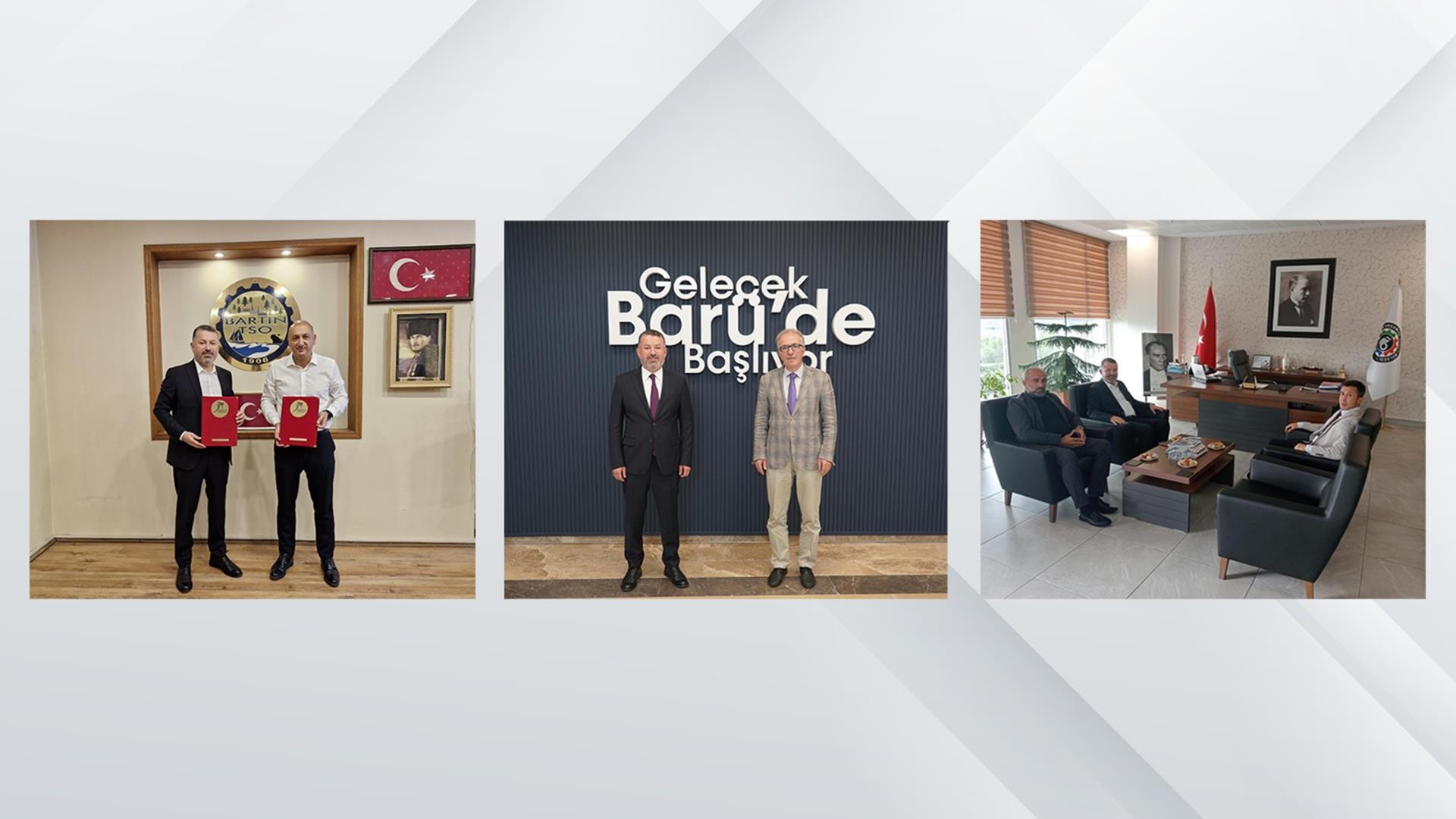 KBÜ Rektörü Prof. Dr. Fatih Kırışık Bartın'da Çeşitli Temaslarda Bulundu