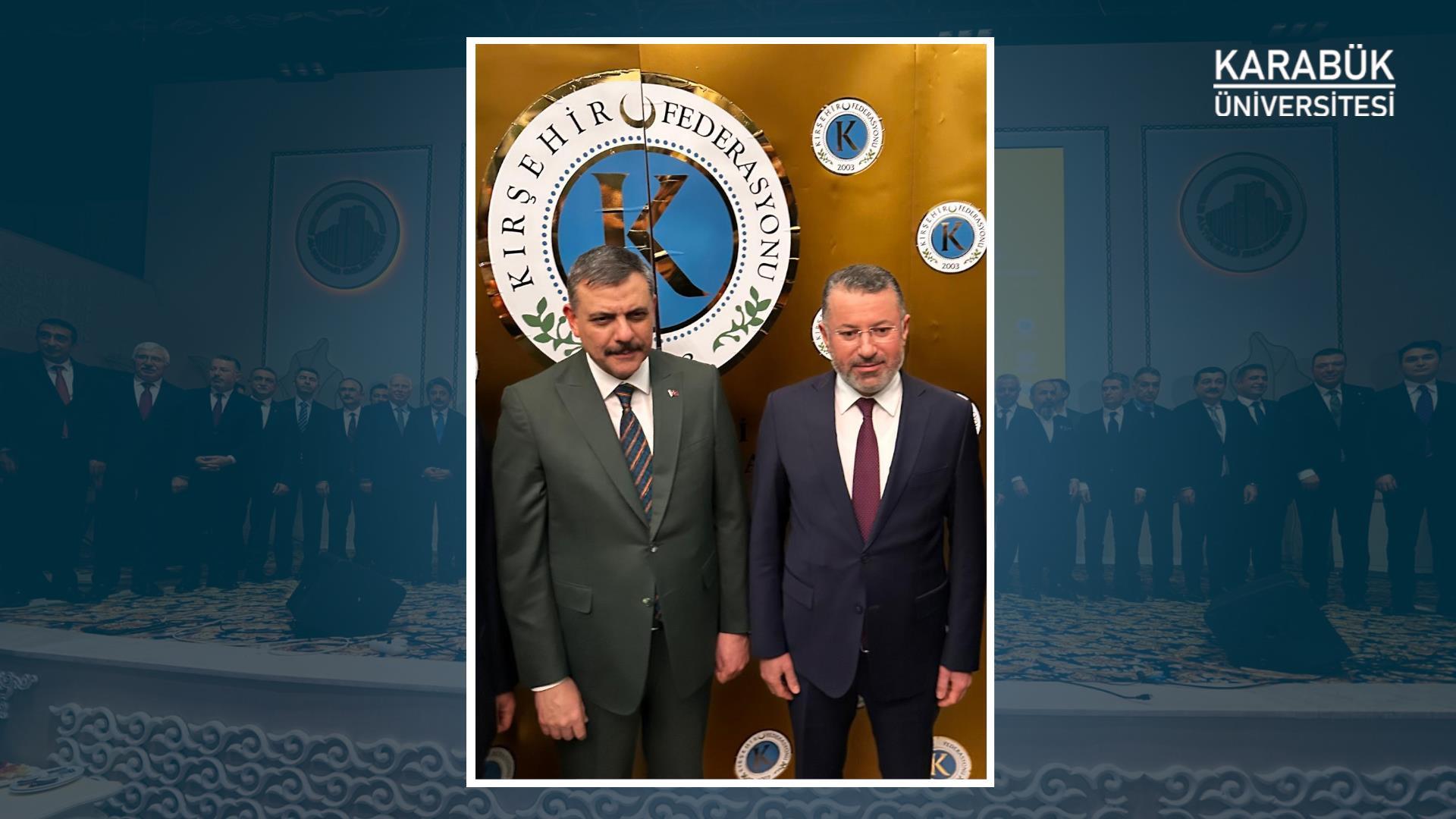 Karabük Üniversitesi Rektörü Prof. Dr. Fatih Kırışık, Kırşehirli Dernekler Federasyonu İftar Programına Katıldı