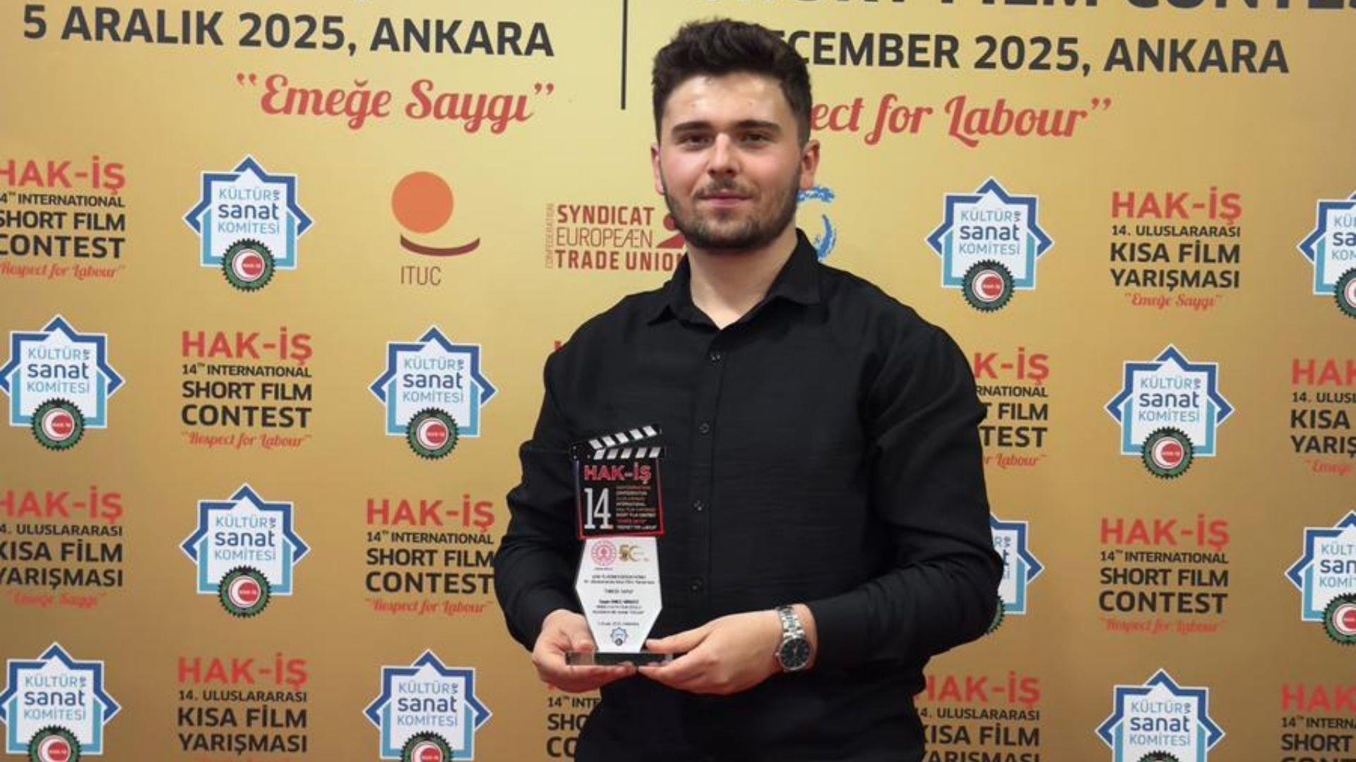 KBÜ’lü Öğrencinin Belgeseli HAK-İŞ Uluslararası Kısa Film Yarışması’nda Birinci Oldu